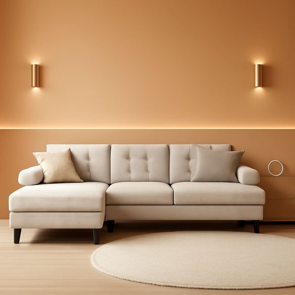 Modern U-Shaped Sectional Sofa with Double Chaise