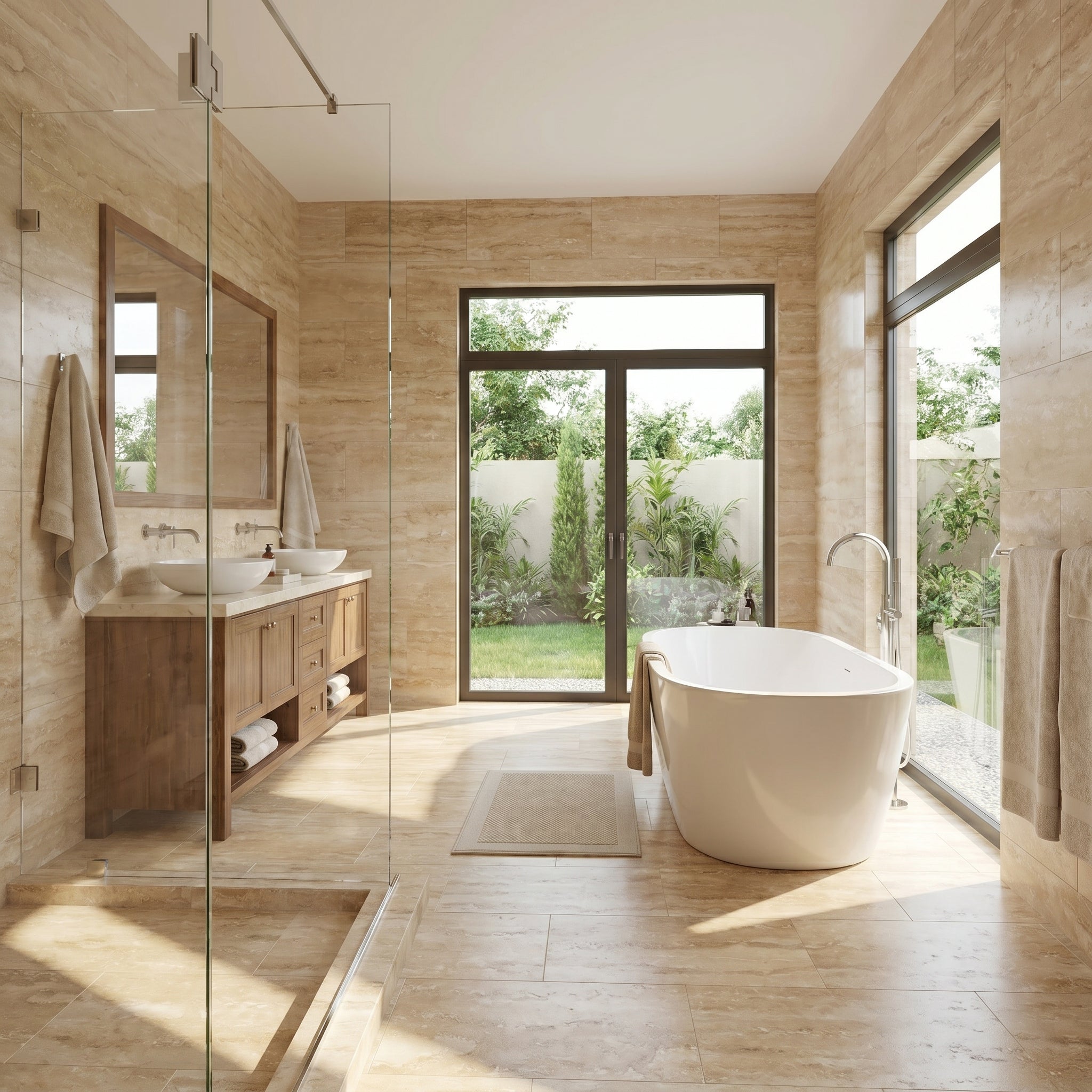 Patara Vein-cut Travertine Floor and Wall Tile