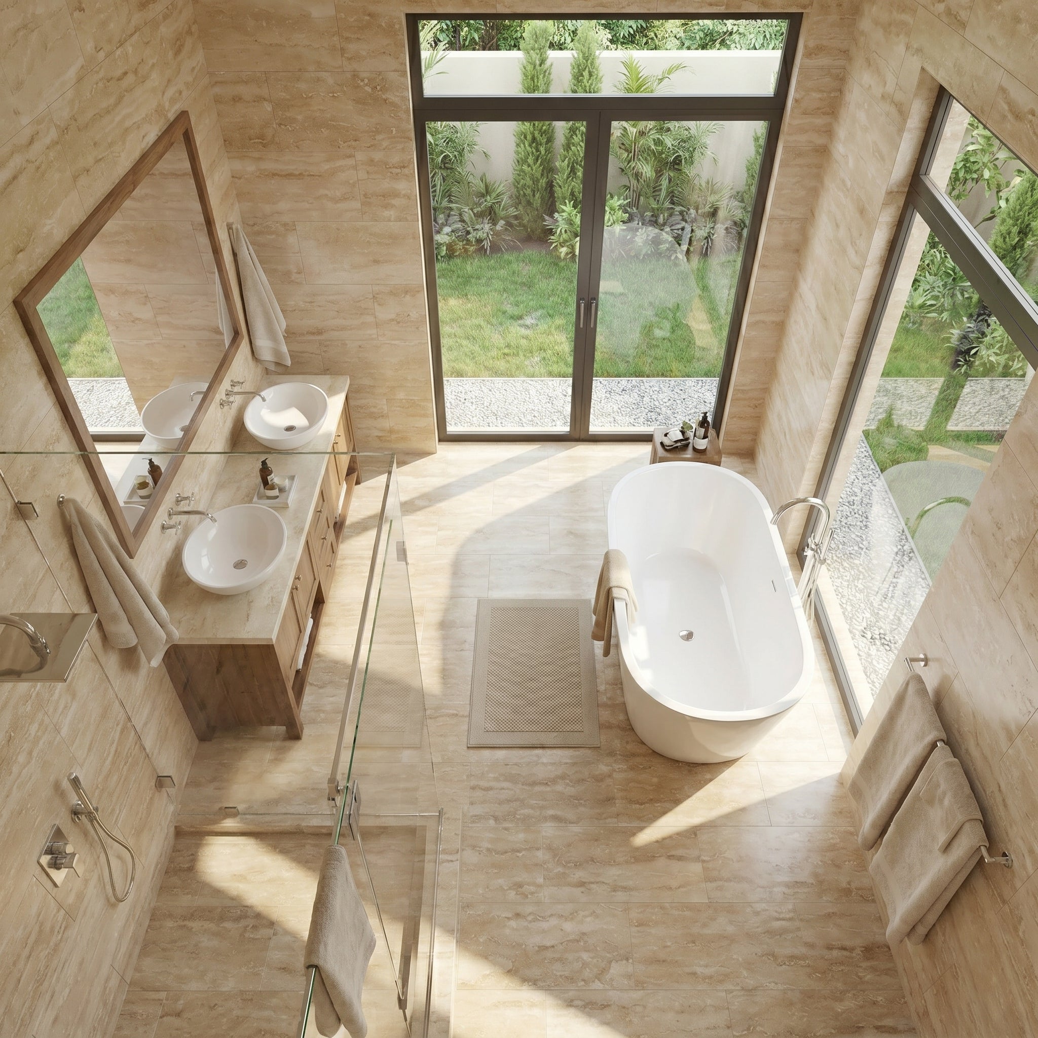 Patara Vein-cut Travertine Floor and Wall Tile