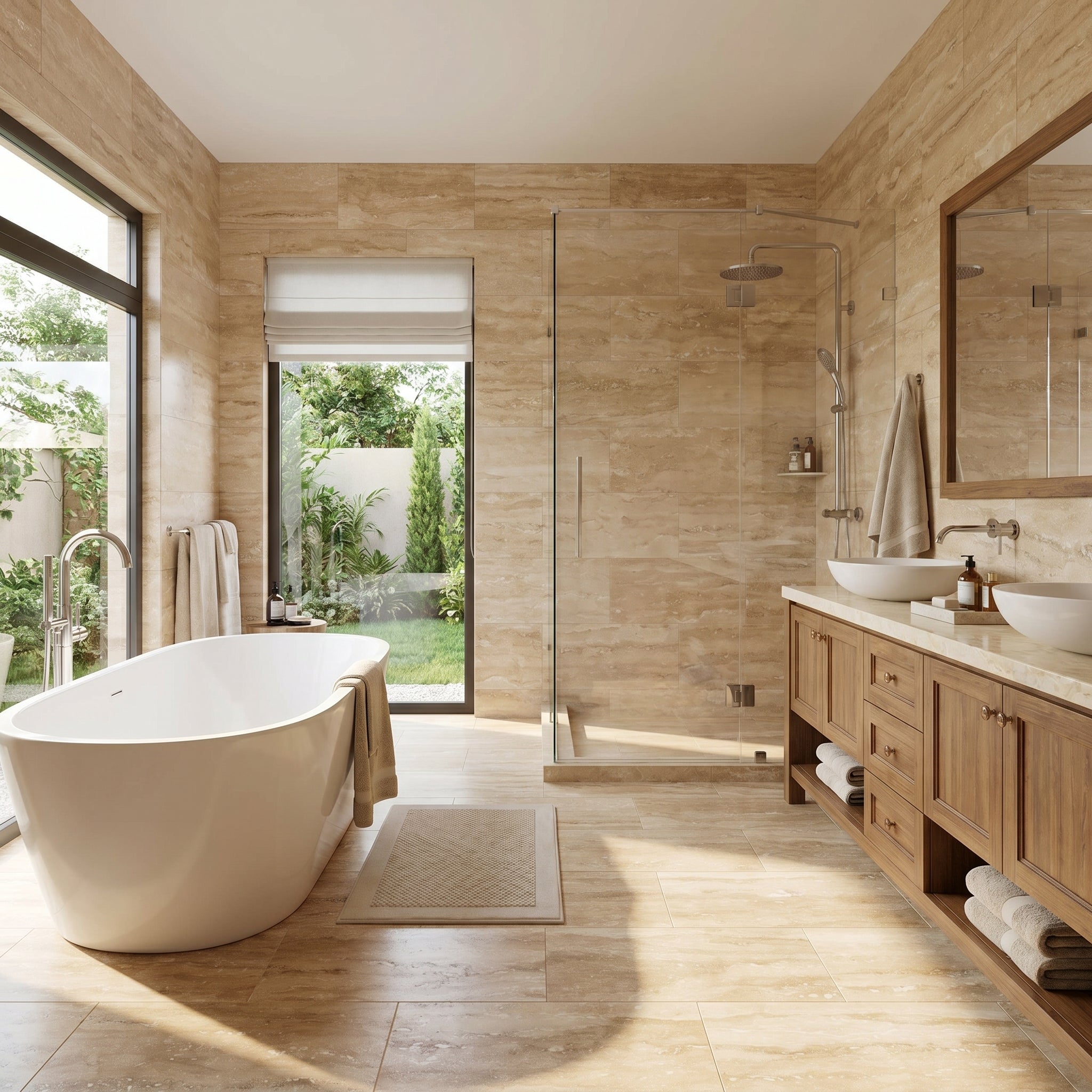 Patara Vein-cut Travertine Floor and Wall Tile