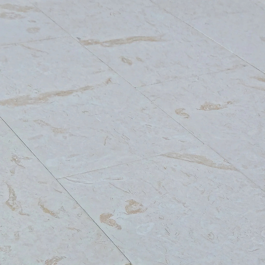 Shell Stone White Tumbled Limestone Pavers