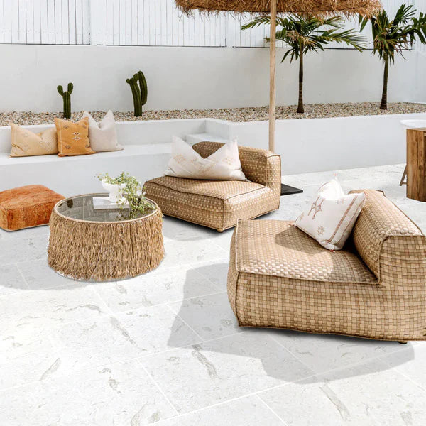 Shell Stone White Tumbled Limestone Pavers