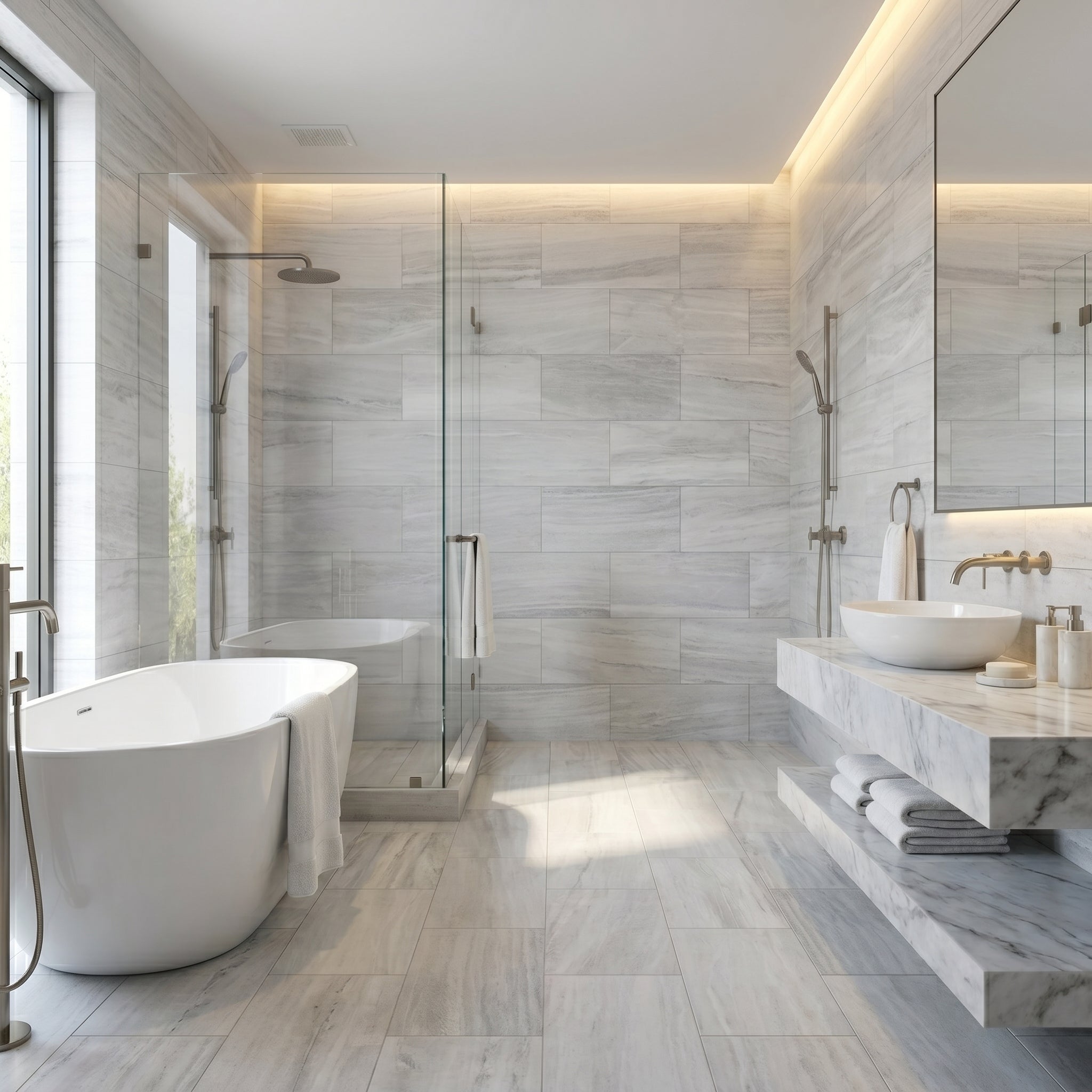 Solto White Marble Polished Floor and Wall Tile
