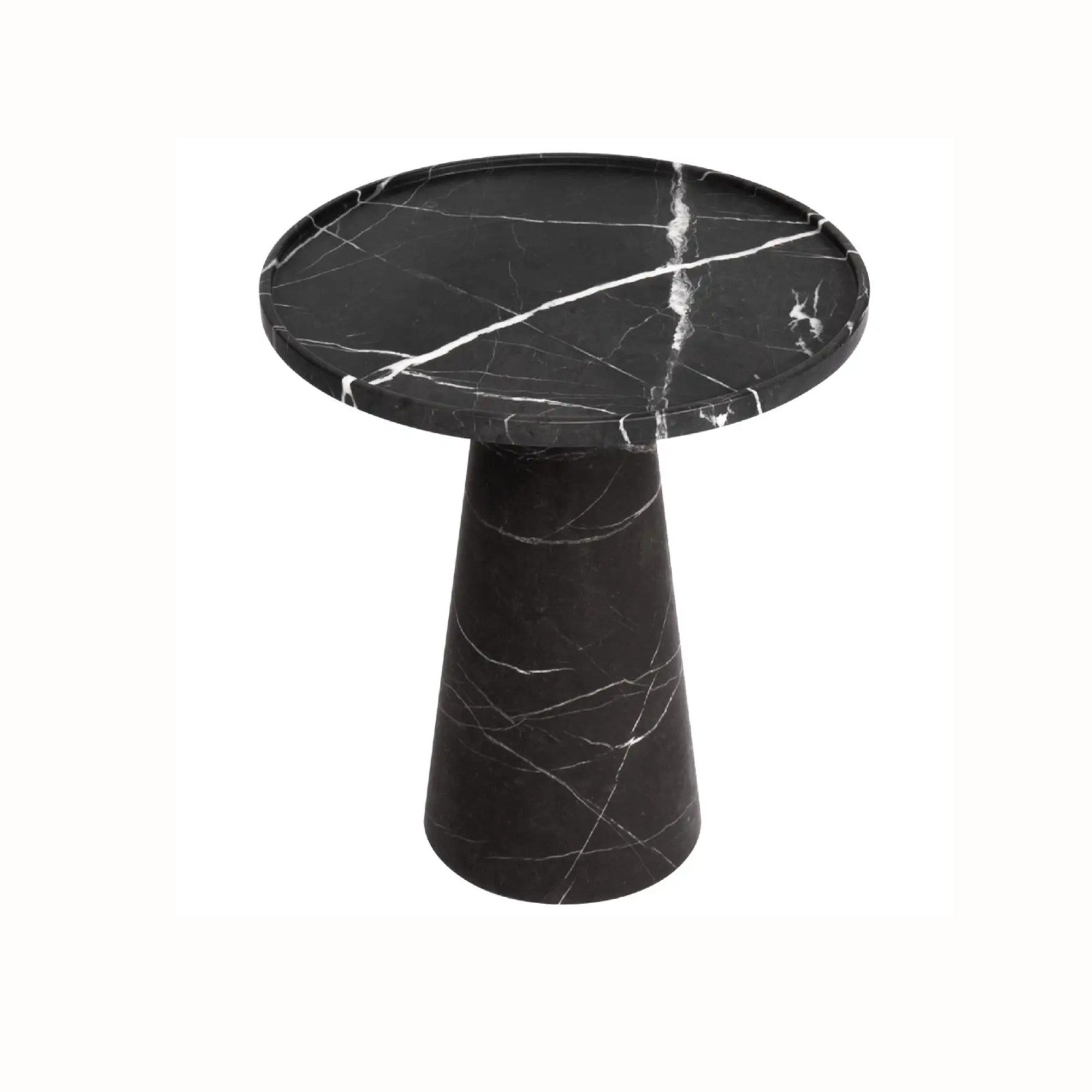 Natural Stone Mushroom Design Side/End Table (H)21" (D)15"